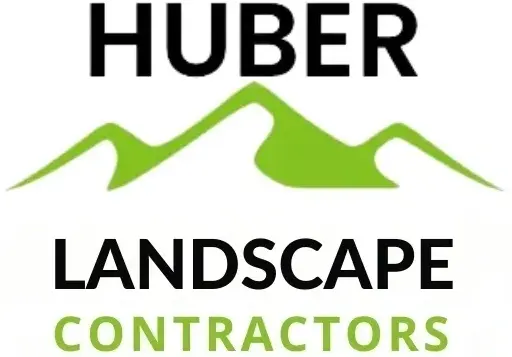 A logo of huber landscape contractors